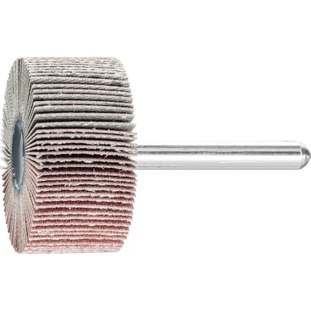 Pferd 1-1/2" x 1" Mounted Flap Wheel - 1/4" Shank - Aluminum Oxide - 180 Grit 45235